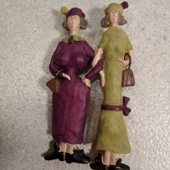 Vintage Sandy Gervais Best Friends Brooch - Picture 1 of 3